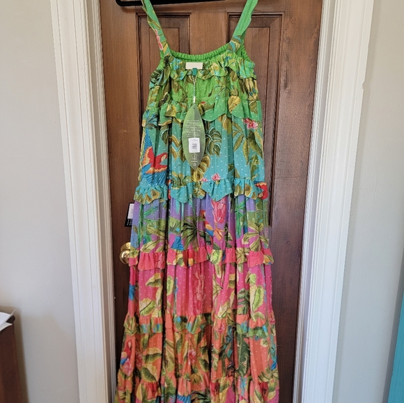 SOLD. Farm Rio Ombre Forest Dress. NWT. Small - Picture 3 of 6